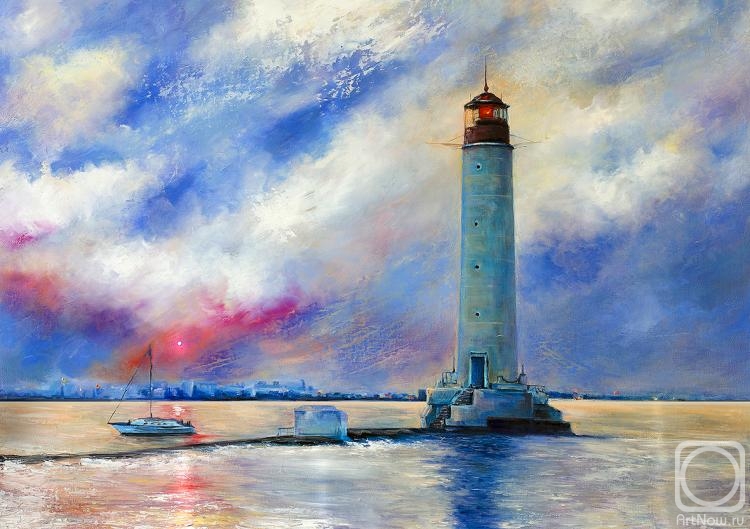Chernova Helen. Sea. Lighthouse. Sky