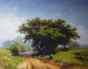 Summer hot day (Copy of a painting of F. Vasilyev)