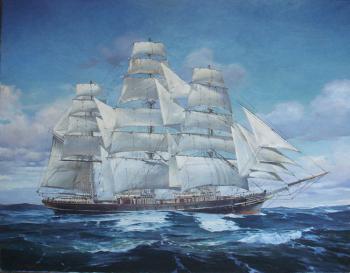 Conquering the vastness. Clipper "Cutty Sark"
