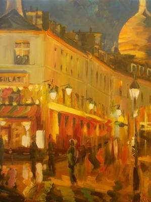 Montmartre at night. Korolev Andrey