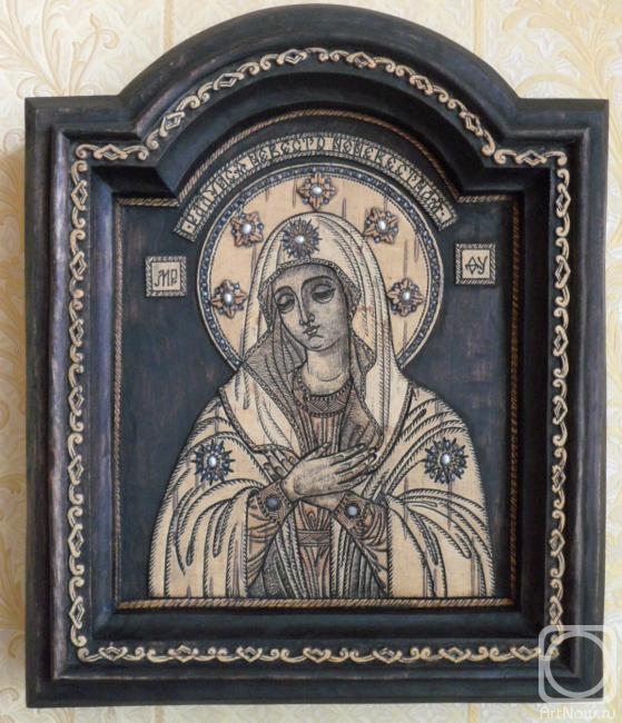 Piankov Alexsandr. Icon of the Theotokos Rejoice in the Bride