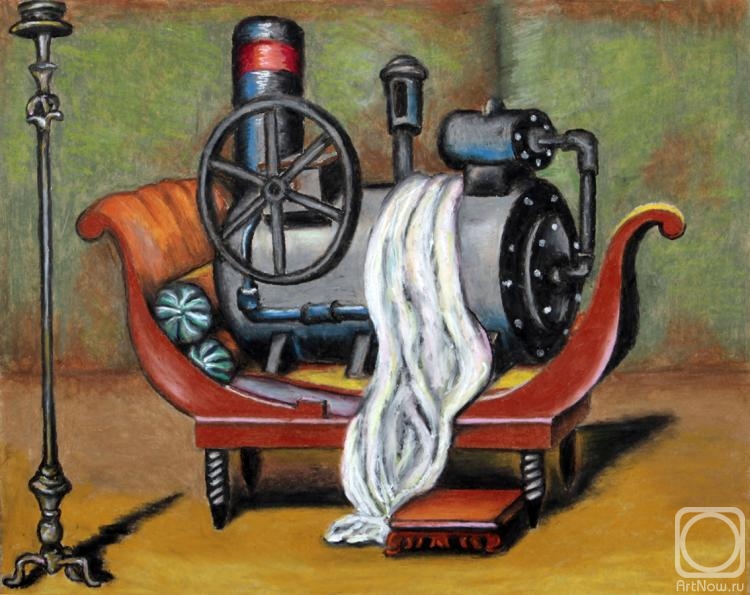 Tzarevsky Yury. Portrait of a steam engine