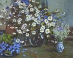 Rubinsky Pavel. Still life with daisies