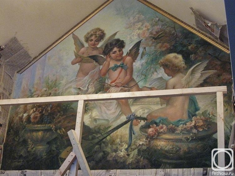 Gorbachev Yuri. Wall painting in a private house