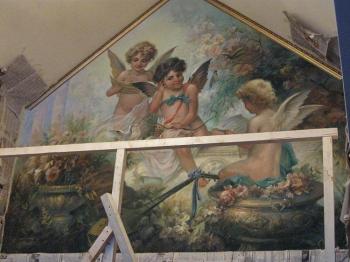 Wall painting in a private house. Gorbachev Yuri