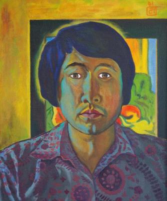 Self-portrait 1991. Li Moesey