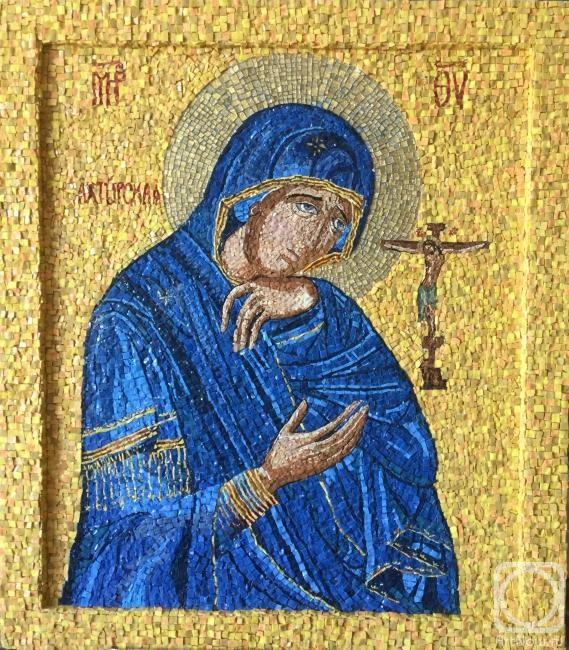 Izmailova Natalia. Akhtyrskaya Mother of God orthodox icon (mosaic)