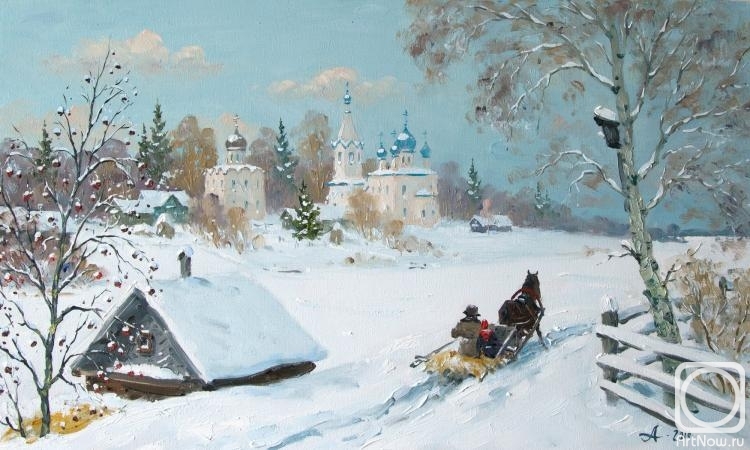 Alexandrovsky Alexander. The Old Ladoga. Russian winter