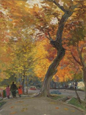 Golden Autumn in Tashkent (etude). Petrov Vladimir