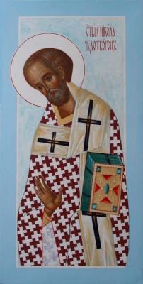 Saint Nicholas the Wonderworker. Icon from the Deisis Rank. Kutkovoy Victor