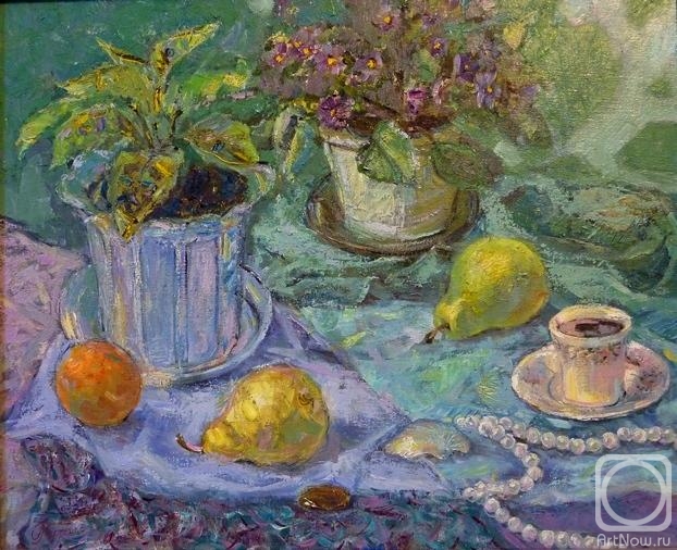 Yurtchenko Olga. Still life with violets