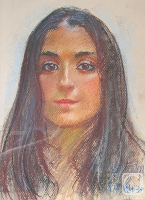 Dobrovolskaya Gayane. The daughter of a Spanish artist, from nature