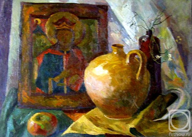 Gerasimov Vladimir. Still life with your favorite jug