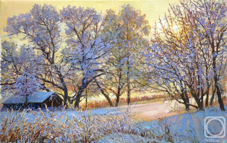 Panov Eduard. Golden winter