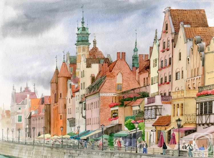 Goncharova Katherina. A View of Gdansk