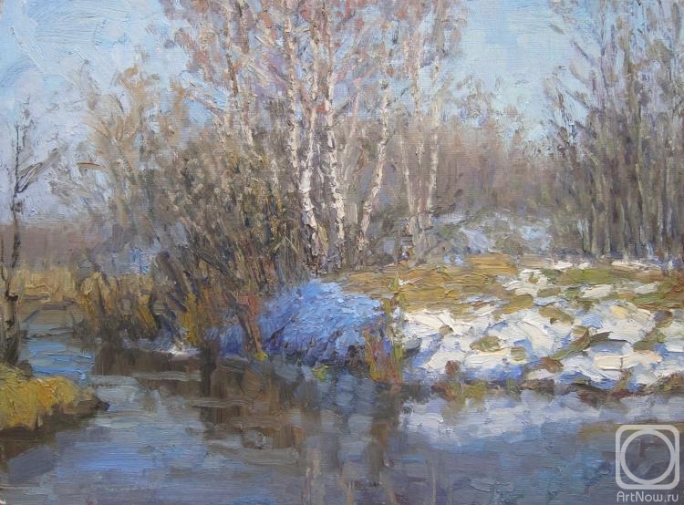 Chertov Sergey. March. Remnants of snow (etude)