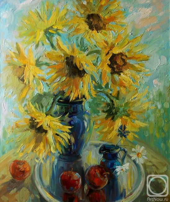 Gerasimova Natalia. Sunflowers and summer