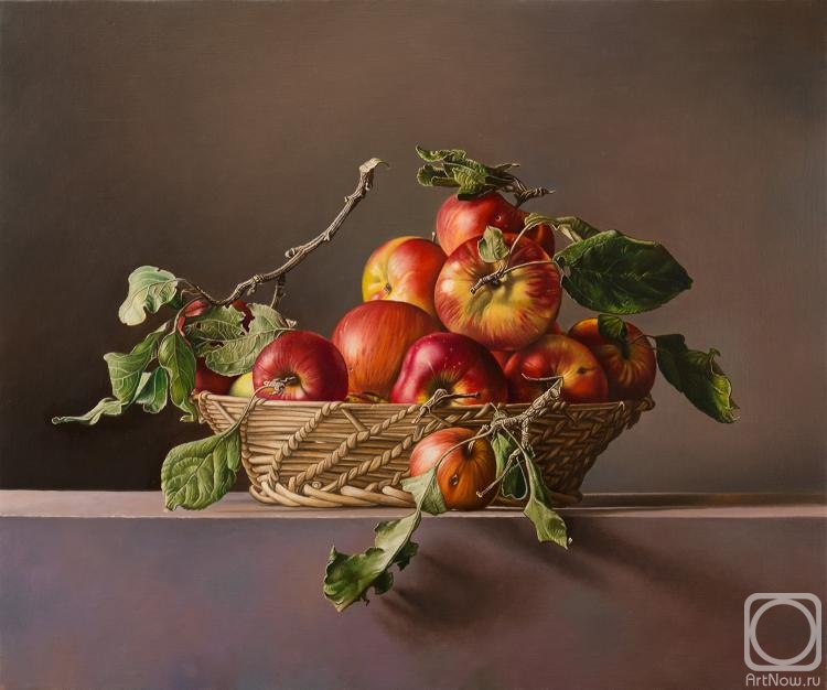 Elokhin Pavel. Basket with apples