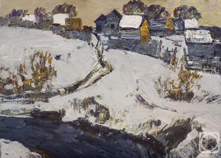 Mekhed Vladimir. Winter in the village