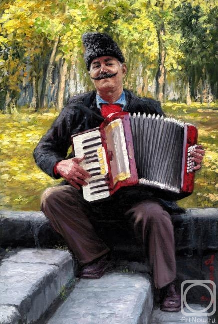 Arseni Victor. Street musicians. Moldova. (etude, sketch)
