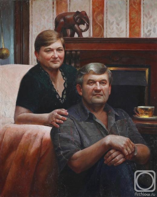 Shustin Vladimir. Portrait of a family