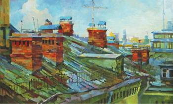 Old Moscow roofs