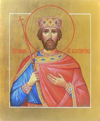 The Saint tsar Konstantin equal to the apostles