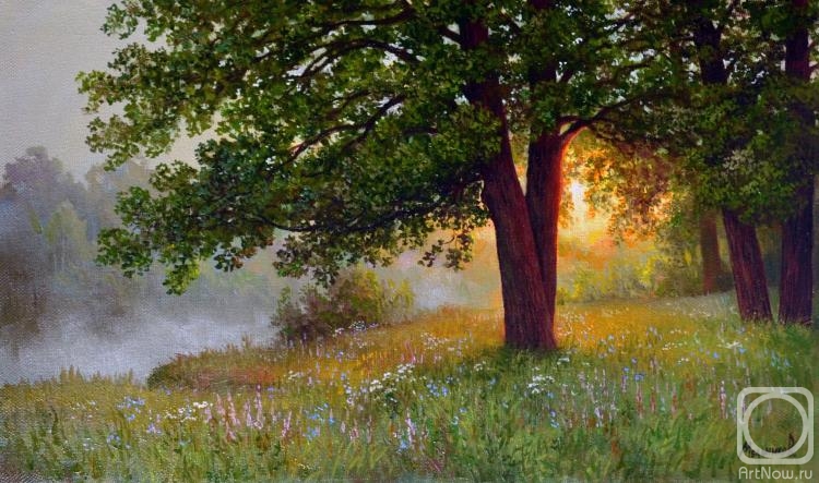 Melnikov Alexander. Andreevsky meadow near the river Desna
