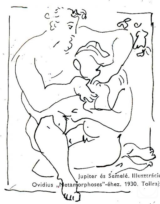 Chistyakov Yuri. The sketches on the pages of the book Korner Eva *Picasso -2