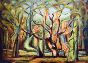 Painting Sorcerer forest. Yaskin Vladimir