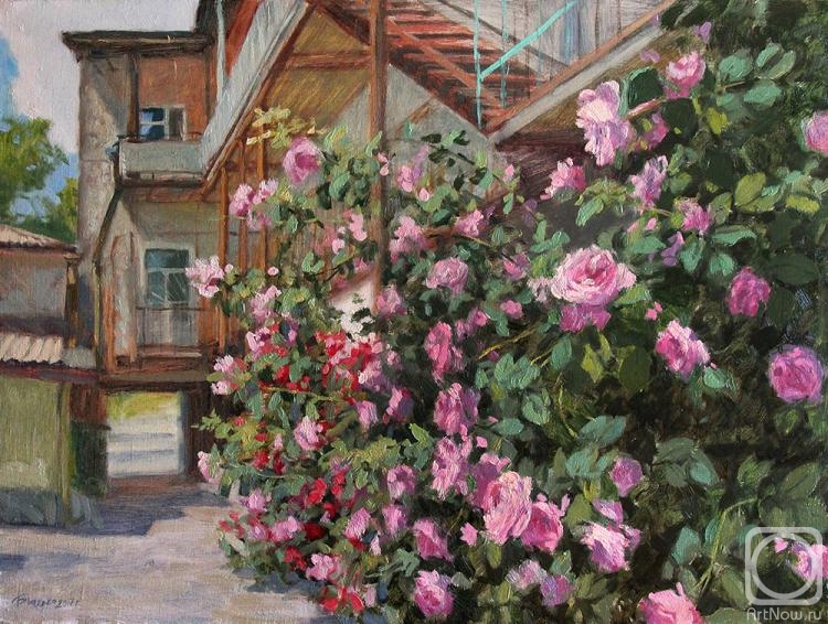 Bychenko Lyubov. Patio with roses