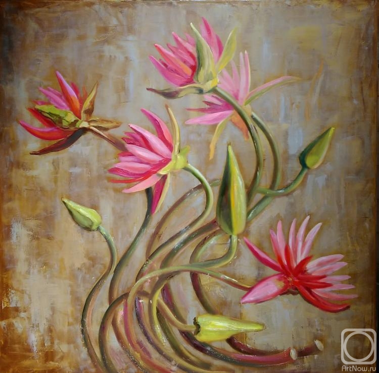 Himich Alla. Lotuses for a bouquet