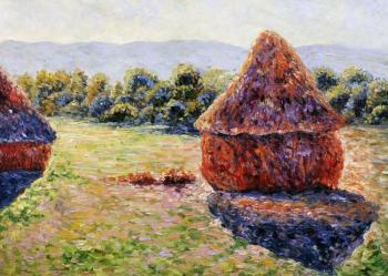 Haystacks in the sunlight. Noon. 1891. Claude Monet (copy). Kamskij Savelij