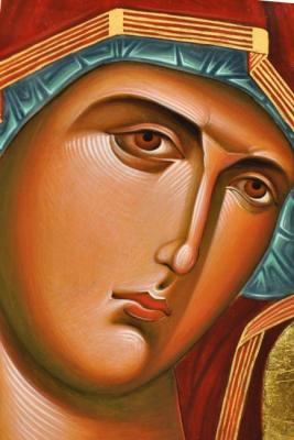 Blessed Virgin Mary "Skoroposluzhnitsa" (fragment)
