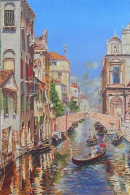 Venetian Canal with Scuola Grande