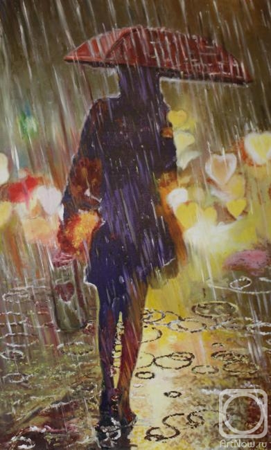Pelesh Alexandr. Girl in the rain