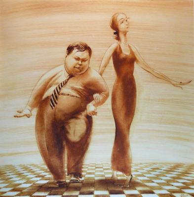 Dance. Fat Man and Lady