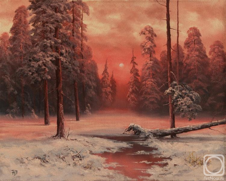 Lyamin Nikolay. Red sunset