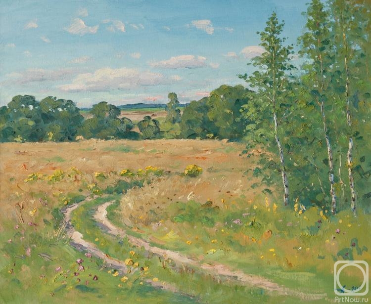 Alexandrovsky Alexander. The road to river, summer