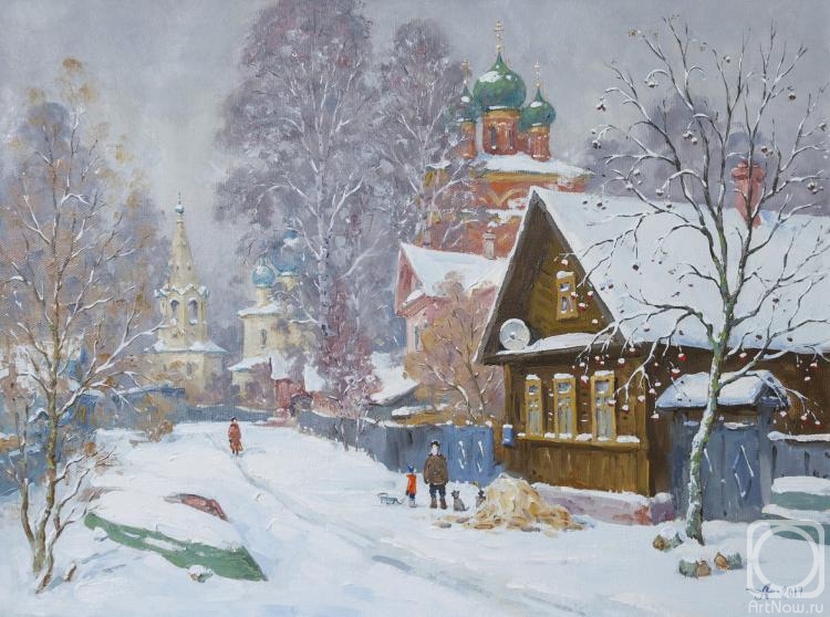 Alexandrovsky Alexander. Russian Winter. Ostashkov town