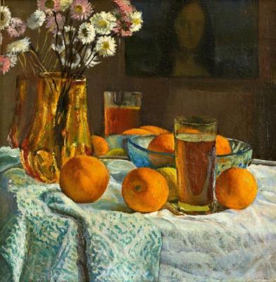 Oranges and flowers. Li Moesey