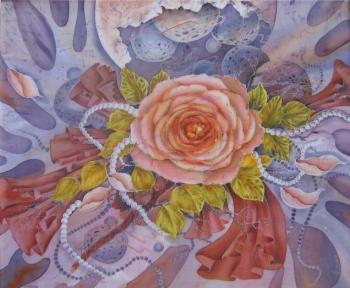 Pearls and roses. Yurtchenko Olga