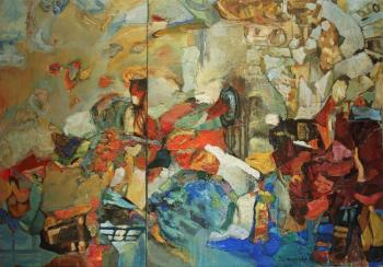 Composition--204 (diptych)(Revolutionary)
