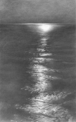 Moon Light in the Sea