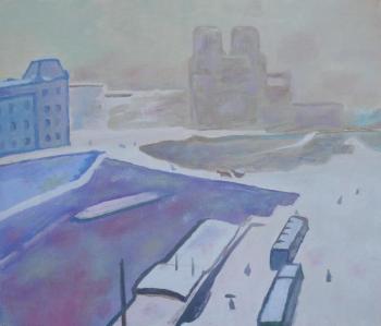 "Notre Dame in winter". Klenov Andrei