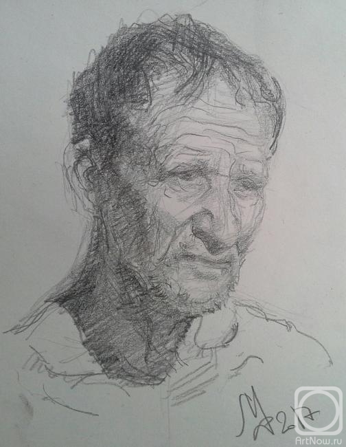 Fattakhov Marat. Fisherman (sketch)