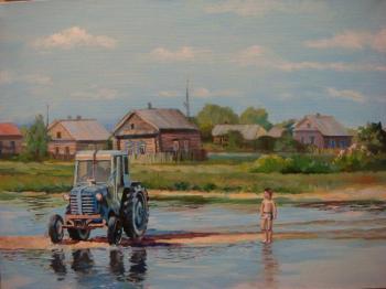 With the tractor race. Sergeev Andrey