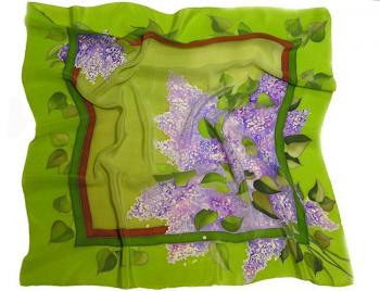 Silk scarf "Lilac Time". Kotova Valentina