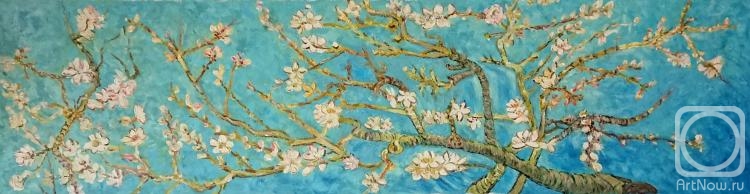 Dzhanilyatti Antonio. Flowering almond branches. Copy of Van Gogh