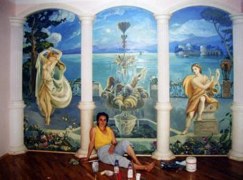Painting the interior.Italian motif. Nesterkova Irina